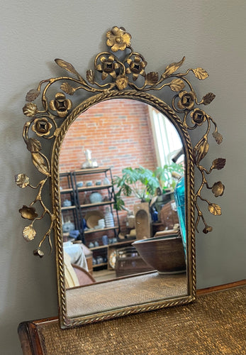 Vintage Brass & Gold Mirror