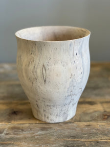 White Walnut Moroccan Bell Vase