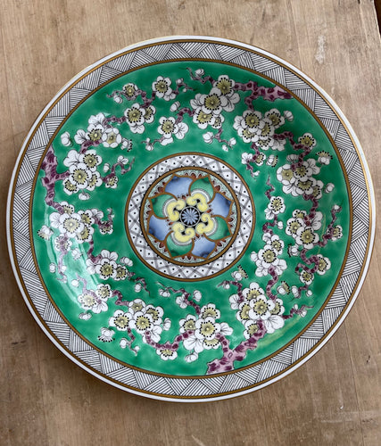 Ornate White Blossom Gold Leaf Dish