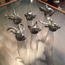 Load image into Gallery viewer, Silver Plated and Glass Stirrup Cup - Small