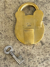 Load image into Gallery viewer, London Brass Padlock with Key