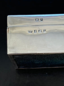 Textured Silver Plated Mappin & Webb Cigarette Box