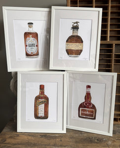 Original Lithograph Blanton's Bottle by Ivy Paperie