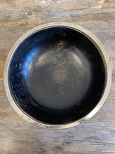 Load image into Gallery viewer, Wood and Silver Rimmed Salad Bowl