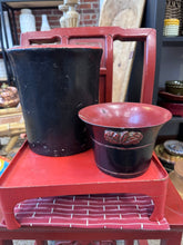 Load image into Gallery viewer, Japanese Red Lacquer - set of 3 accessories