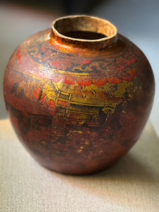 Japanese Paper Mache Vessel