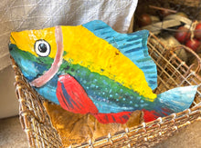 Load image into Gallery viewer, Hand Painted Metal Fish - Large