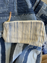 Load image into Gallery viewer, Erin Flett Royal Skinny Stripe Makeup Bag