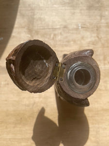 Antique Bavarian Oak Ink Wells