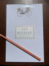Load image into Gallery viewer, Floral Bicycle Notepad