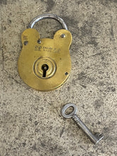 Load image into Gallery viewer, Brass London Lock with Key