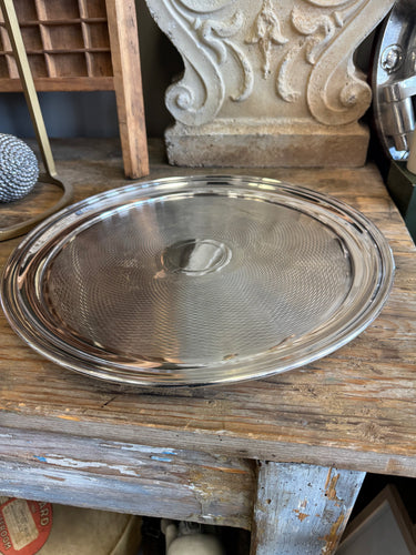 Vintage Large Engine Turned Tray