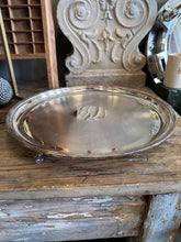 Load image into Gallery viewer, Round Engine Turned Tray w/ Scalloped Feet
