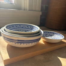 Load image into Gallery viewer, Set of 4 Blue and White Handpainted Portuguese Dishes