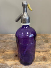 Load image into Gallery viewer, Vintage Purple Glass Soda Siphon