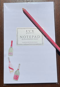 Champagne Trio Pink Notepad