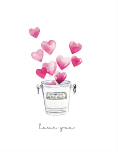 Champagne Bucket with Hearts