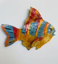Load image into Gallery viewer, Hand Painted Metal Fish - Small