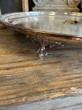 Load image into Gallery viewer, Round Engine Turned Tray w/ Scalloped Feet