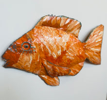 Load image into Gallery viewer, Hand Painted Metal Fish - Medium