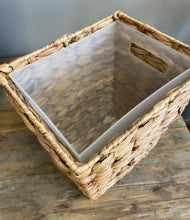 Load image into Gallery viewer, Seagrass Wastebasket with liner