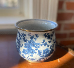 Blue and White Porcelain Flower Pot