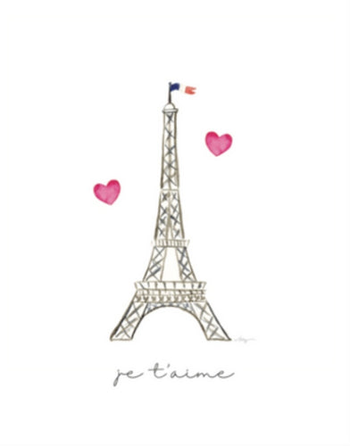 Eiffel Tower with Hearts