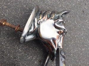 Silver Plated Horse Figural Door Knocker
