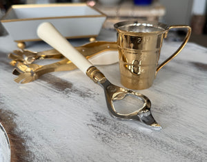 Vintage Gold Plated Bar Tool Set