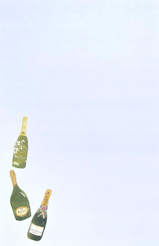 Champagne Trio Green Notepad
