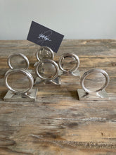 Load image into Gallery viewer, Set of 6 Silver Plated Place Card Holders
