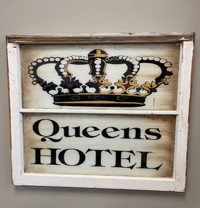 Queens Hotel Sign