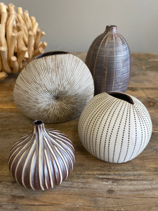Taupe Urchin Vase