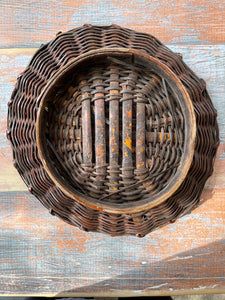 Bamboo Footed Fruit Basket