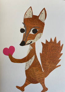 Valentine Fox Heart