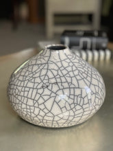 Load image into Gallery viewer, Taupe Crackle Vessel