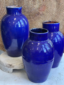 Moroccan Blue Porcelain Vessel