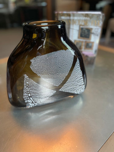 Brown Glass Oval Vessel