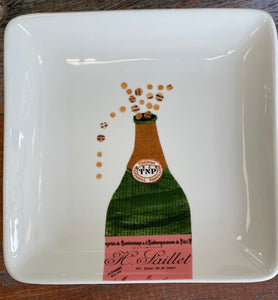 Denise Fiedler for Pottery Barn Champagne Appetizer Plates