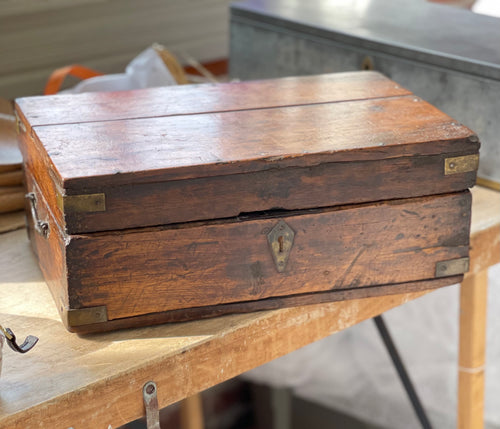 Vintage Portable Wooden Desk Box