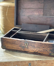 Load image into Gallery viewer, Vintage Portable Wooden Desk Box