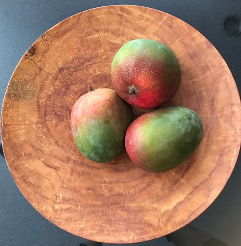 Hand Turned Deep Grain Maple Platter