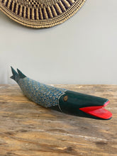Load image into Gallery viewer, Vintage Carved Painted Wood Fish