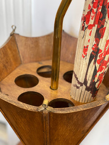 Vintage Wooden Umbrella Stand