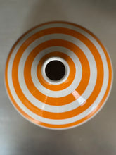 Load image into Gallery viewer, Orange and White Stripe Vessel