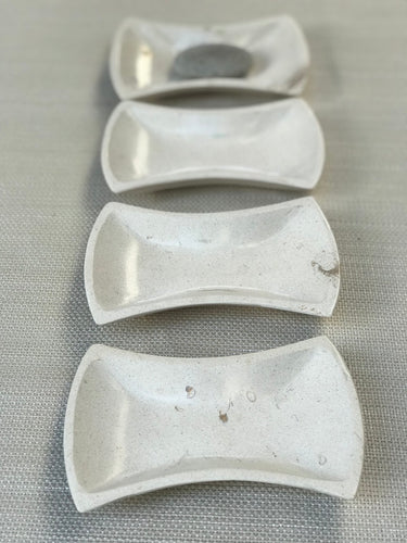 Cream Marble Soap Dish