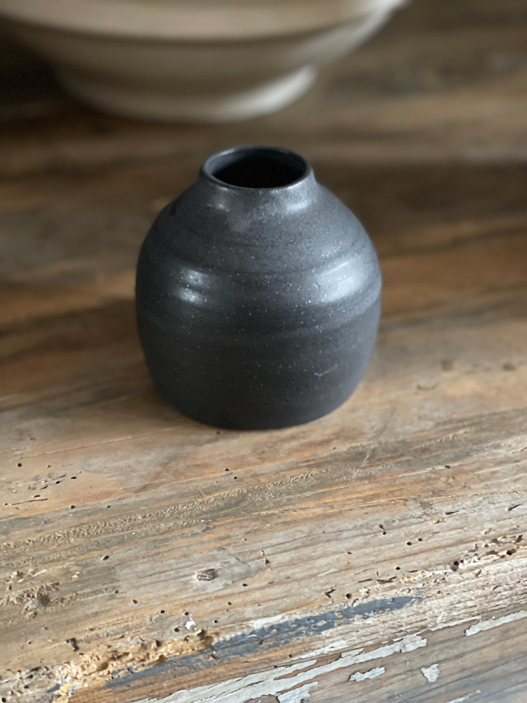 Basalt Round Vase - Small