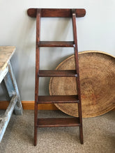Load image into Gallery viewer, Antique Victorian Wooden Library Ladder