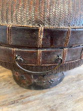 Load image into Gallery viewer, Vintage Woven Ceremonial Hat Box