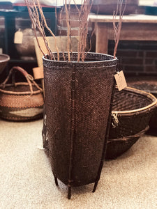 Hand Woven Reed Market Storage Basket
